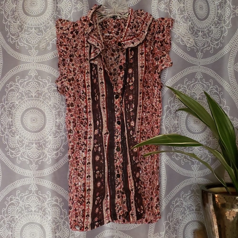 Unusual Boho Hippie Chic Blouse